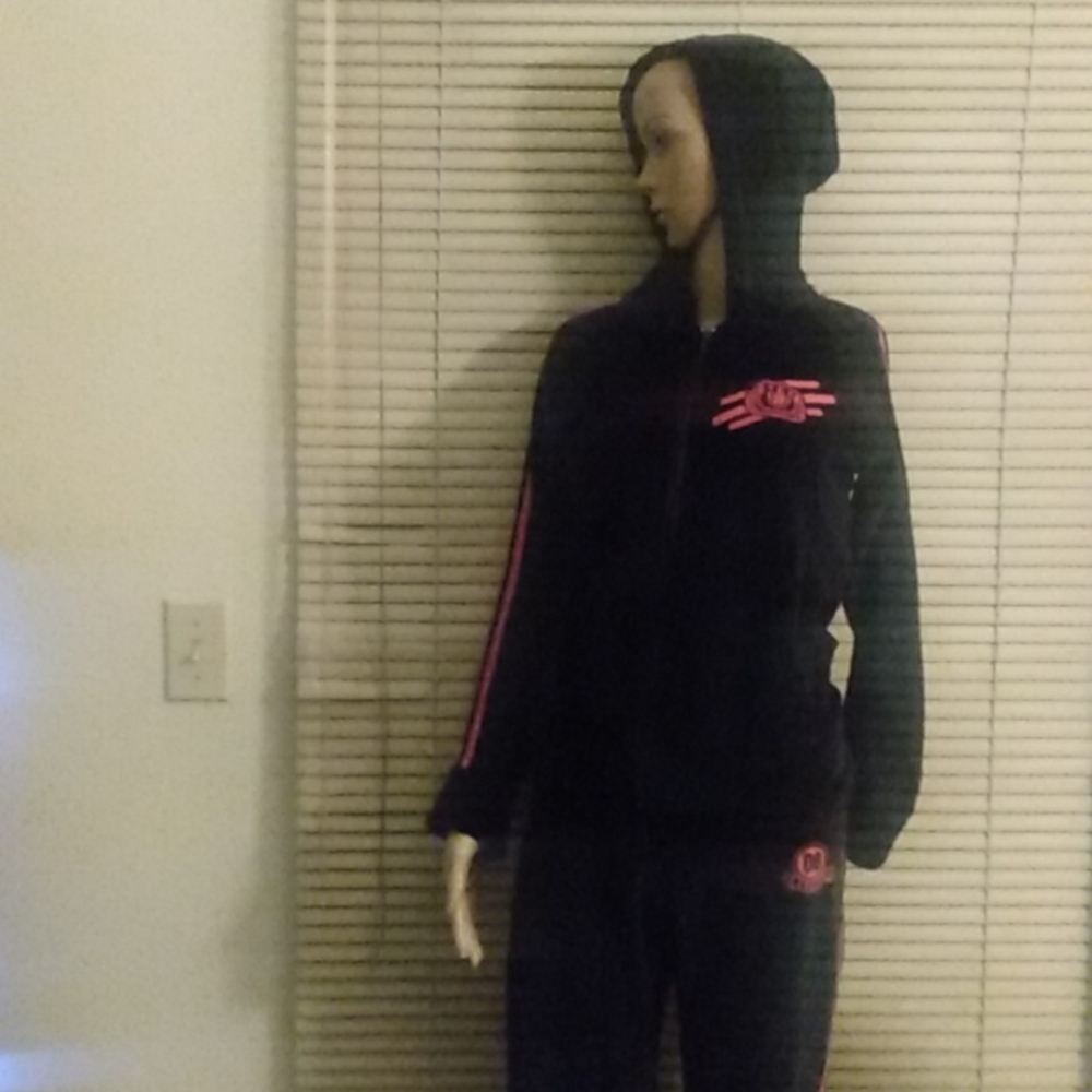 Velour Hooded Sweat Suit